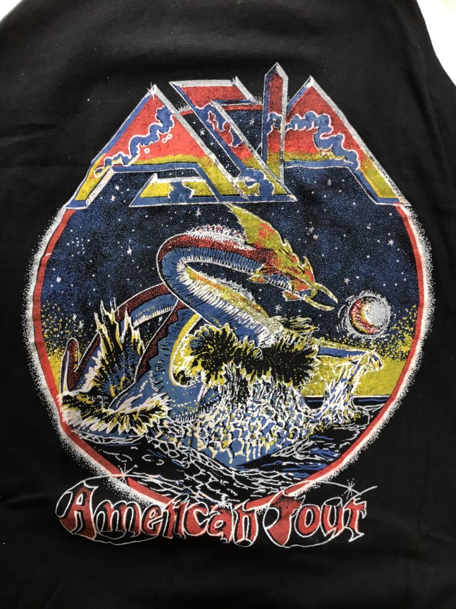 ♪エイジア「ラグランTシャツ5分袖size:M/1982年American Tour ASIA