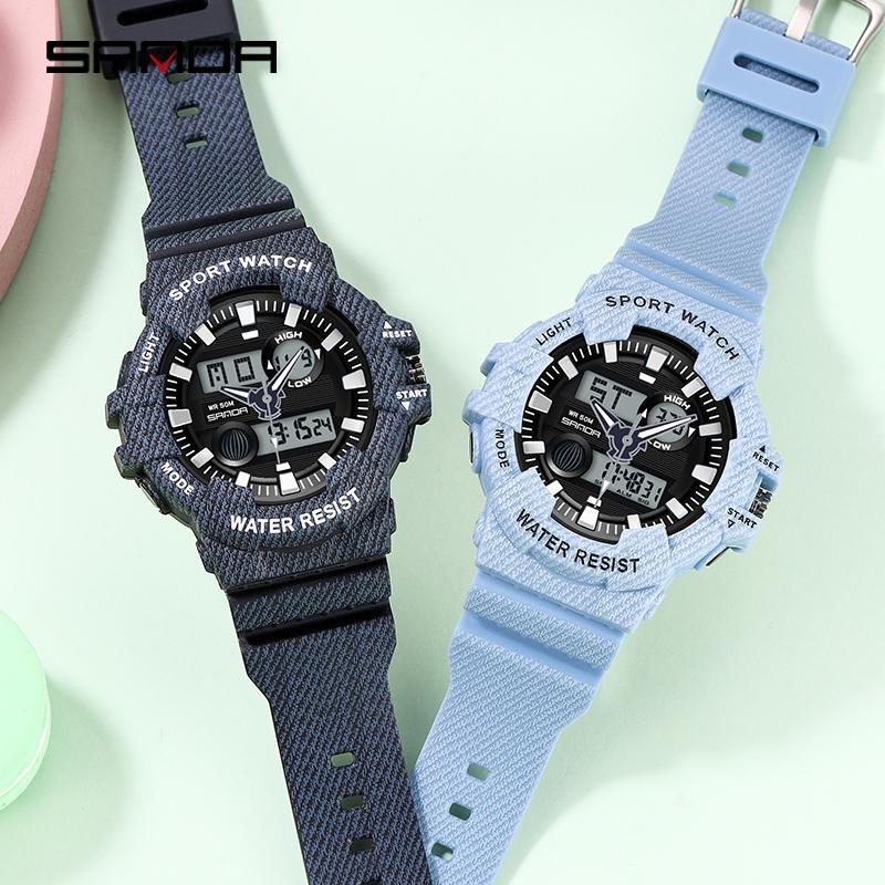 ●★メンズ腕時計 ファッション腕時計 防水 ストップウォッチ LED デジタルディスプレイスポーツ腕時計男 204_画像5