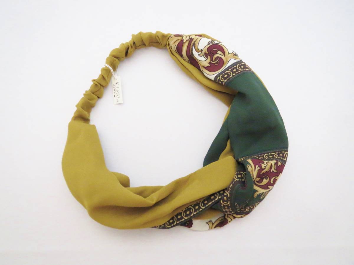 sale! scarf print ground plain twist ta- van hair band 