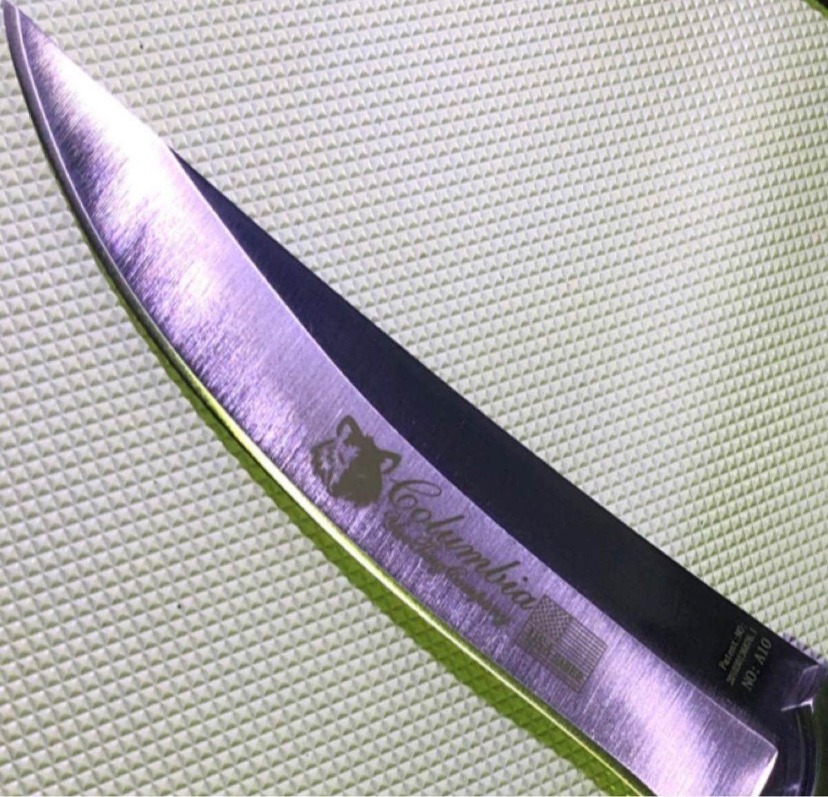 コロンビアナイフ　サムホール フルタング シースナイフ A10