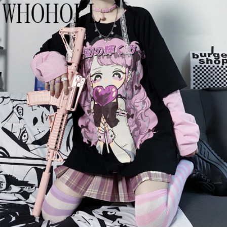 Yahoo!オークション - B044【新品】アニメプリントTシャツ トップス