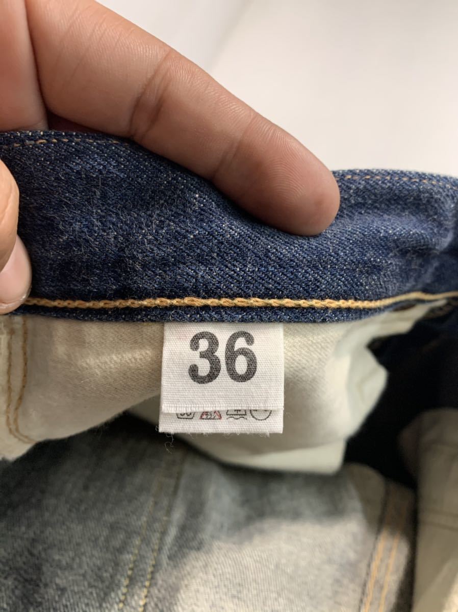 WAREHOUSE wear house Warehouse made in Japan Lot 1001 dark blue Denim replica jeans red ear pants W36 approximately 94cm