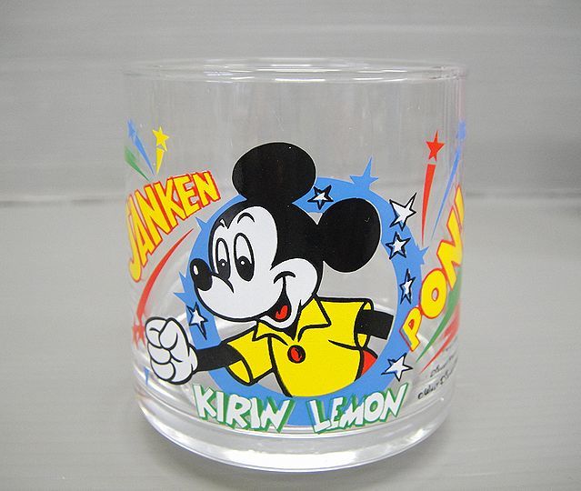 【NH430】ノベルティ Disney ディズニー グラス 6個セット コカコーラ ホログラス ファンタ マジックグラス キリンレモン じゃんけんグラス_画像7