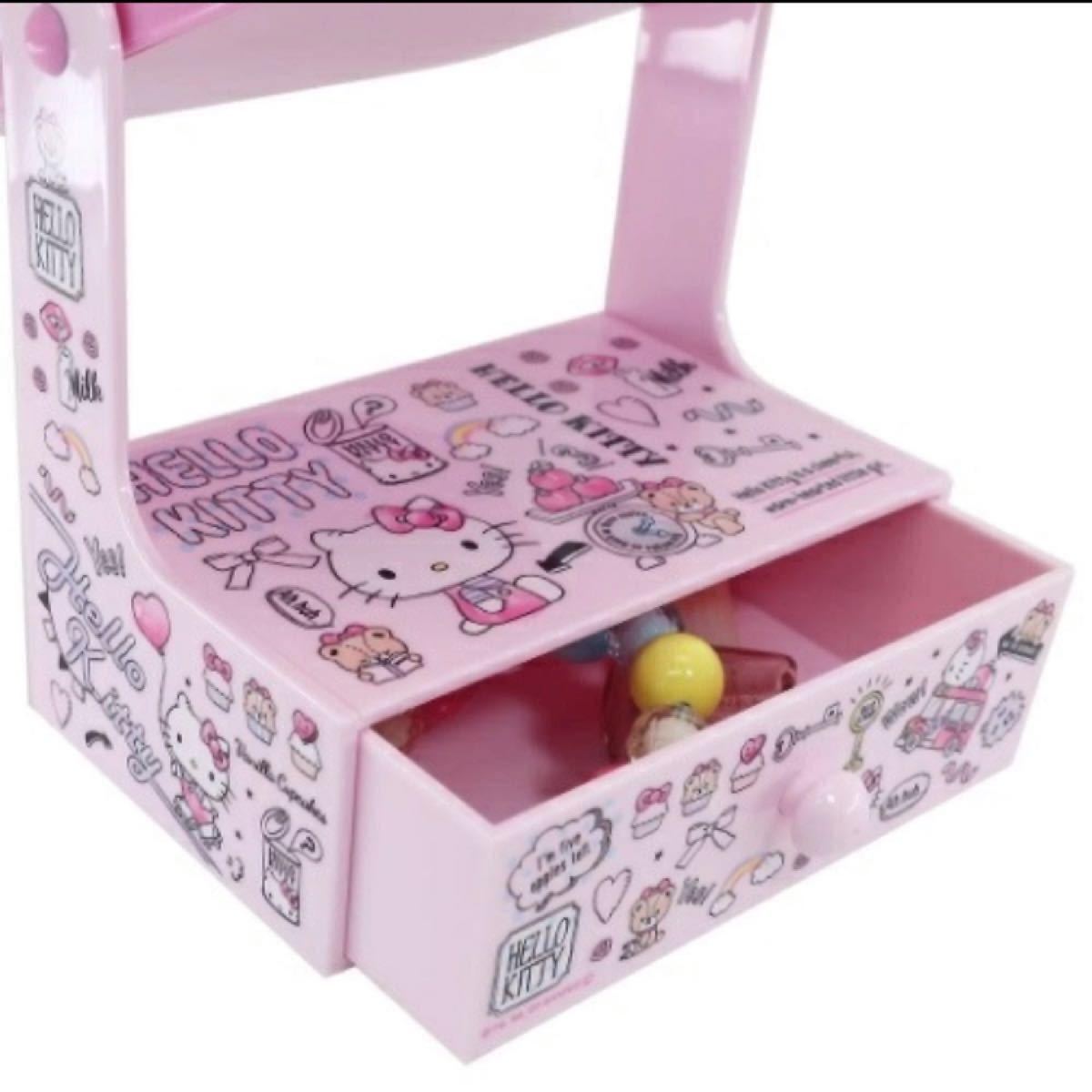 サンリオ Sanrio ハローキティ ミニドレッサー 引き出し付き サンリオ Sanrio ハローキティ ミニドレッサー 引き出し付き