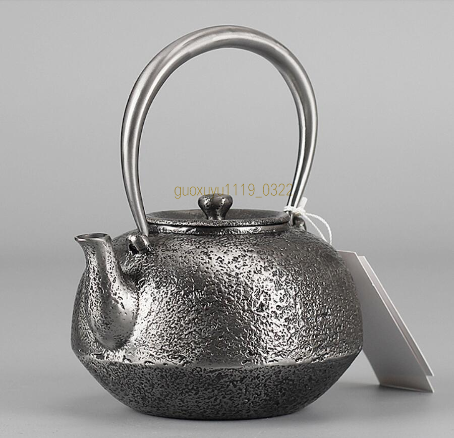 ☆新品未使用☆砂鉄製 大容量鉄壺 コーティングなし お茶の道具