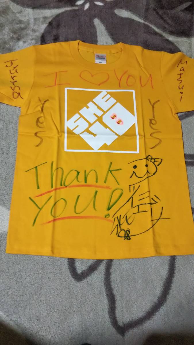 松井珠理奈 直筆サイン入りTシャツ 抽プレ当選品 SKE48 トレーディング