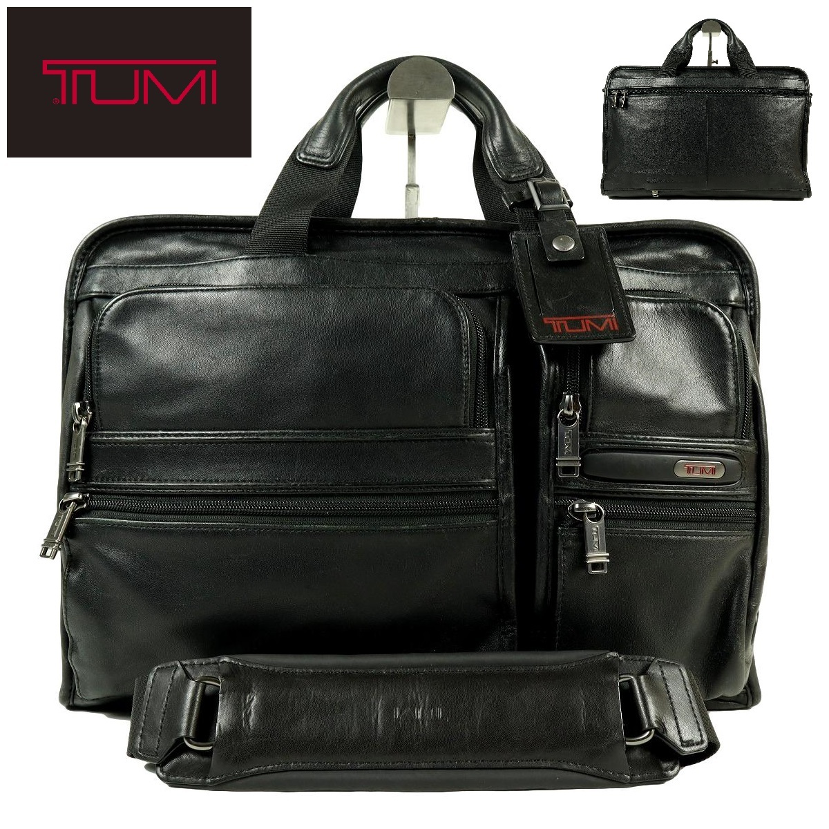 S1217】【美品】【オールレザー】TUMI トゥミ 2wayバッグ ショルダー