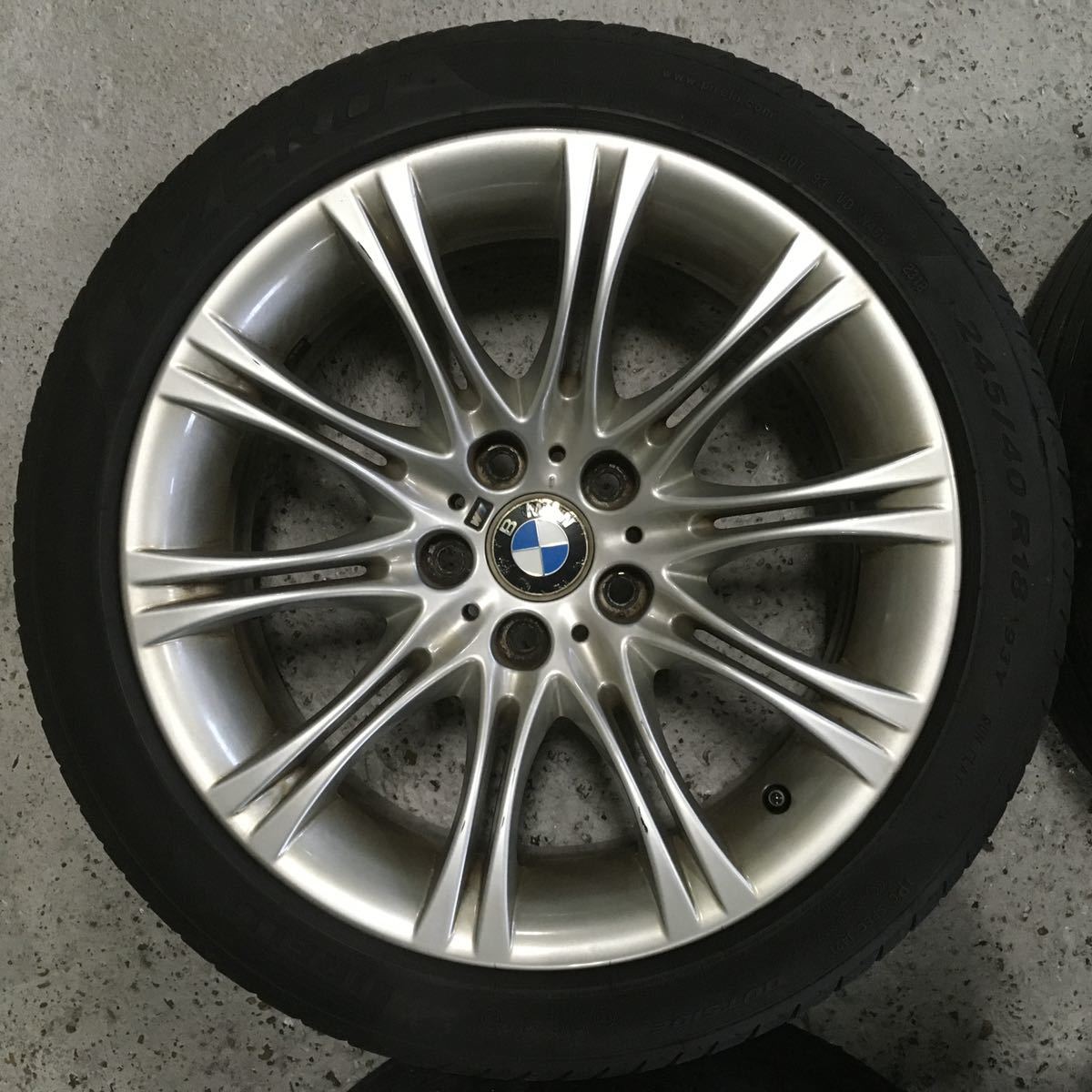 NA110 中古 BMW BBS RD325 BM054 ホイール 18×8J +20 PCD 120 タイヤ 245/40R18 4本 セット 送料全国一律6,000円_画像4