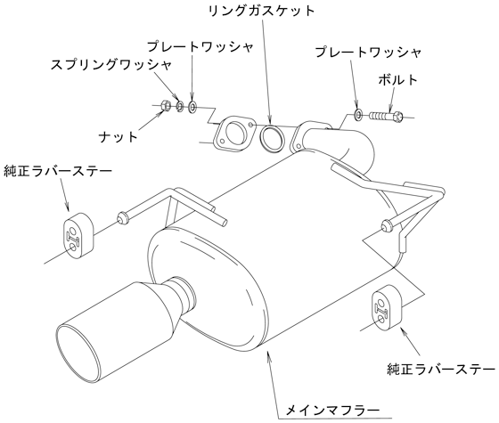 【HKS】 マフラー リーガマックスプレミアム(LEGAMAX Premium) RS(Titan) スバル フォレスター 5AA- SKE FB20 [32018-AF017]_画像3