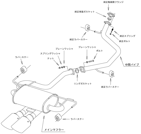 【HKS】 マフラー リーガマックススポーツ(LEGAMAX Sports) トヨタ カローラスポーツ ZWE211H 2ZR-FXE NRE210H 8NR-FTS [32018-AT061]_画像3