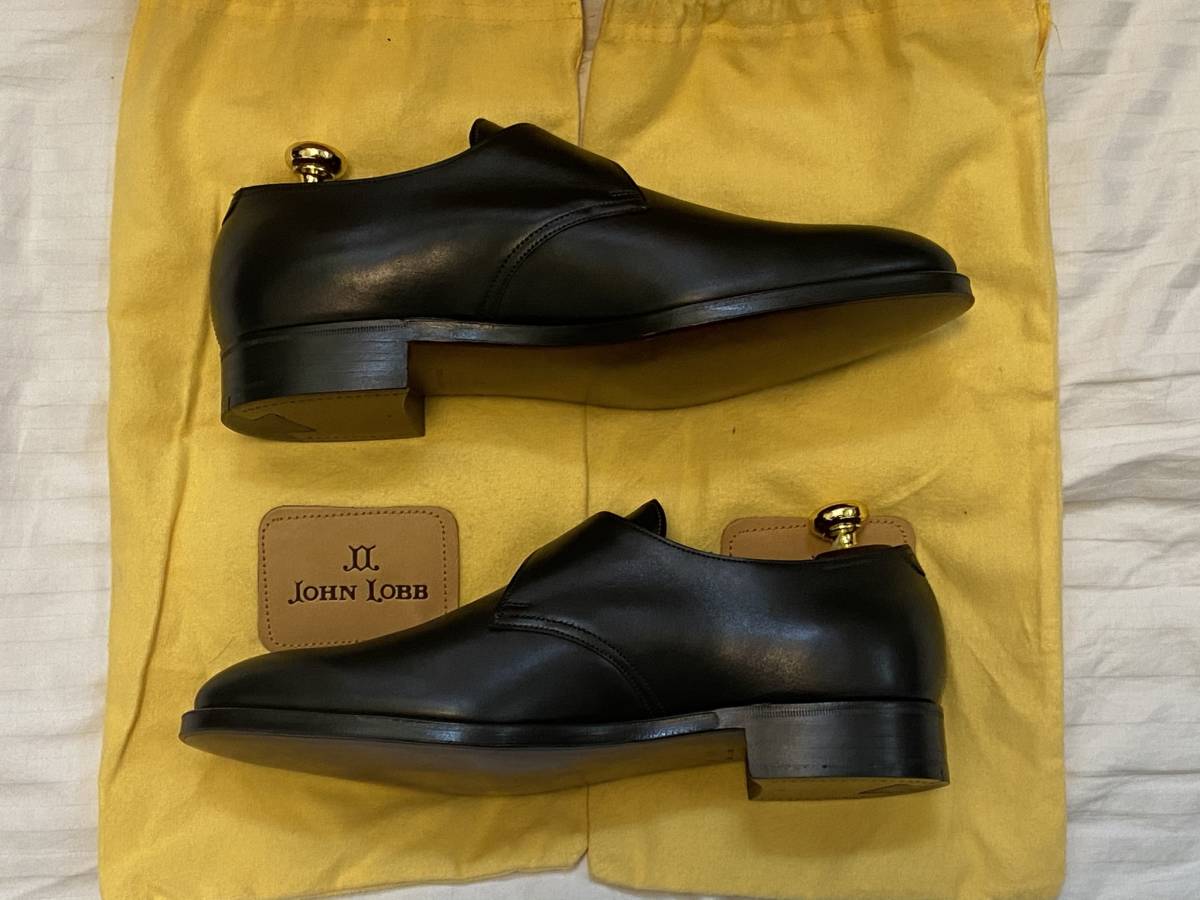 未使用　超希少　ジョンロブ　JOHN LOBB　FOULD　フォウルド　8695　7EE　モンクストラップ　黒　ブラック　イギリス製　Made in England_画像4