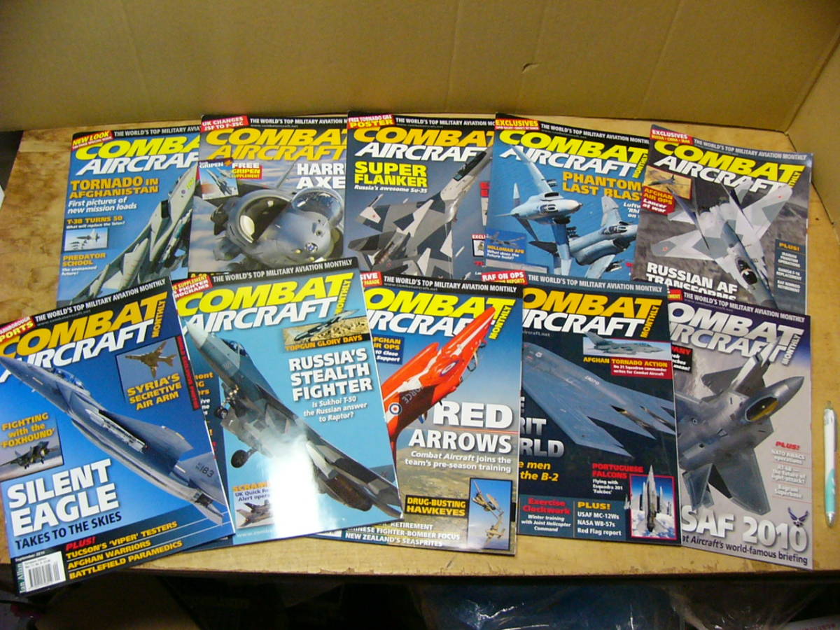 洋書 航空機 雑誌 Combat Aircraft european edition/不揃い10点まとめて/2010年/戦闘機 _画像1