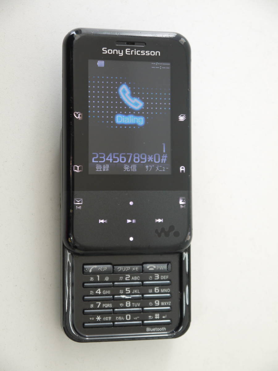 au Sony Ericsson ガラケー 携帯電話 Xmini CDMA W65S ブラック_画像9