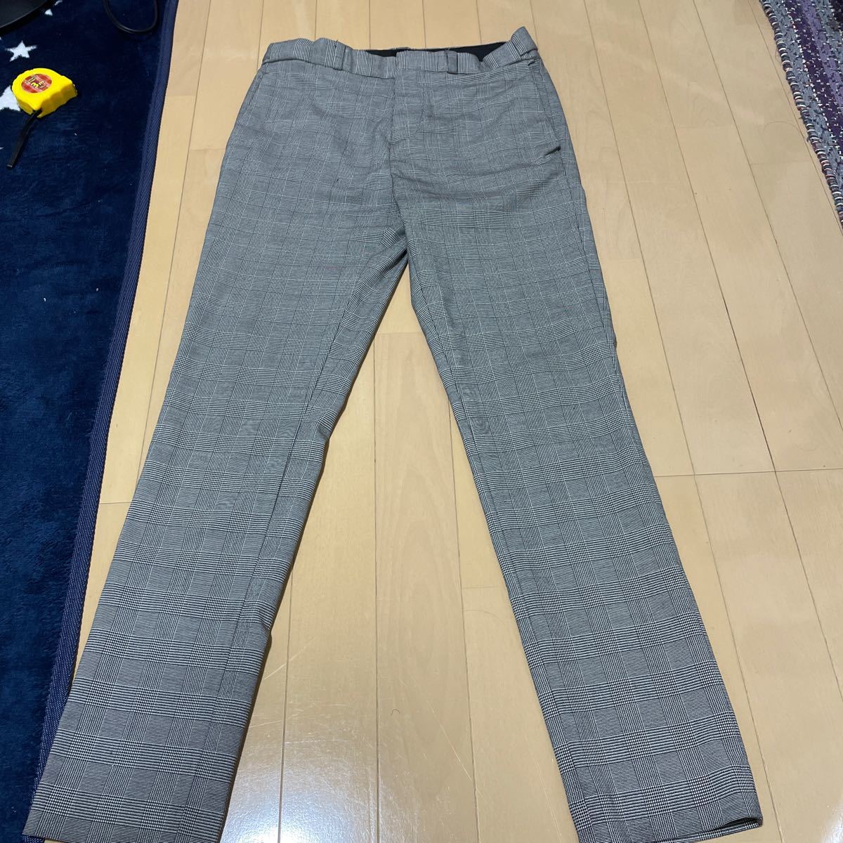 Paypayフリマ H M スキニーフィット グレーチェック ストレッチ スキニー メンズ Paypayフリマ H M スキニーフィット グレーチェック ストレッチ スキニー メンズ