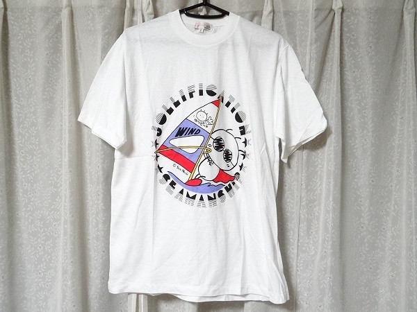 新品 80年代 当時物 サンミュージック 酒井法子 のりピー ウインドサーフィン Tシャツ Fサイズ アイドル 昭和 レトロ 当時物_画像1