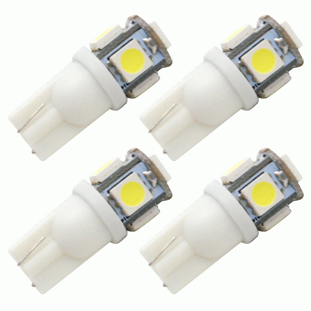 デリカD:5 デリカD：2 デリカD：3 デリカバン極 LED 電球 バルブ T10 汎用 4個セット ホワイト ポジション ナンバー等_画像1