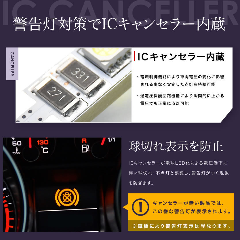 USトヨタ タコマ 2代目 LED ナンバー灯 ライセンス灯 SMD T10 2個 キャンセラー内蔵 ホワイト_画像4