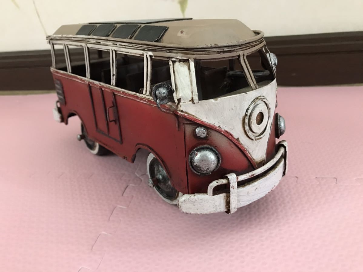 Paypayフリマ 送料無料 かわいいブリキミニカー 1 18 鉄製 フォルクスワーゲン ワーゲンバス Volkswagen Bus Paypayフリマ 送料無料 かわいいブリキミニカー 1 18 鉄製 フォルクスワーゲン ワーゲンバス Volkswagen Bus