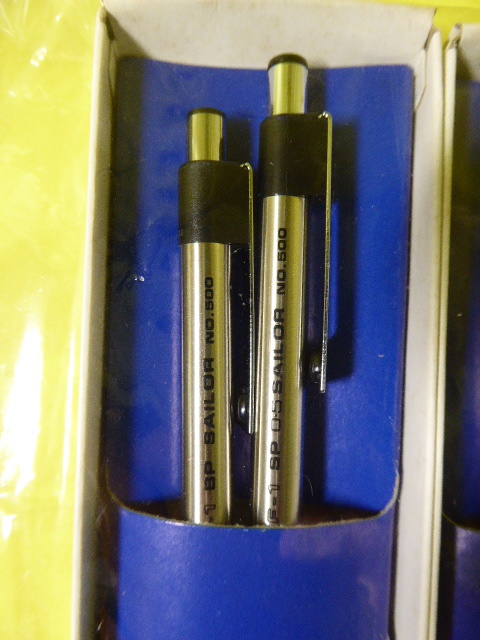 [m5493y zc] 【未使用】F-1 BP SAILOR No.500　ボールペン・シャープペンシルセット　4箱8本セット(紺色・白色)　セーラー　廃番品_画像7