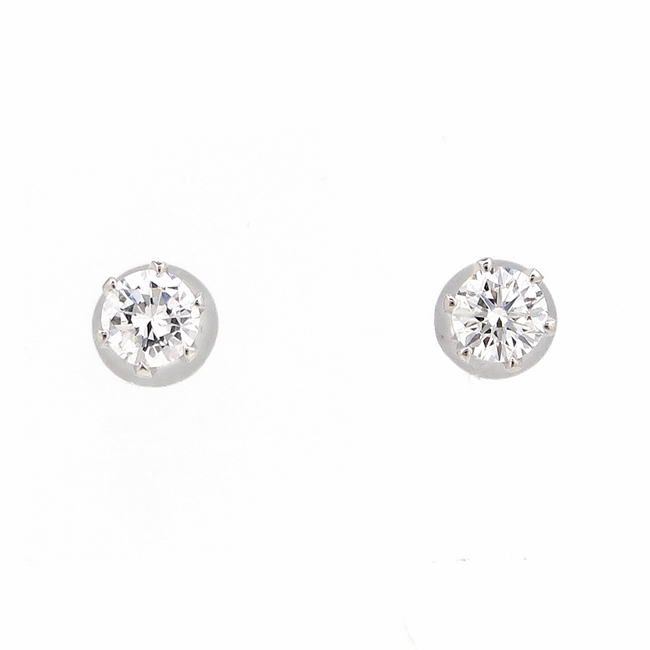 Pt900 ★プラチナ ピアス ◇ダイヤモンド0.309ct/0.305ct 4月誕生石 一粒 プレゼント ギフト【中古】/10022798_画像1