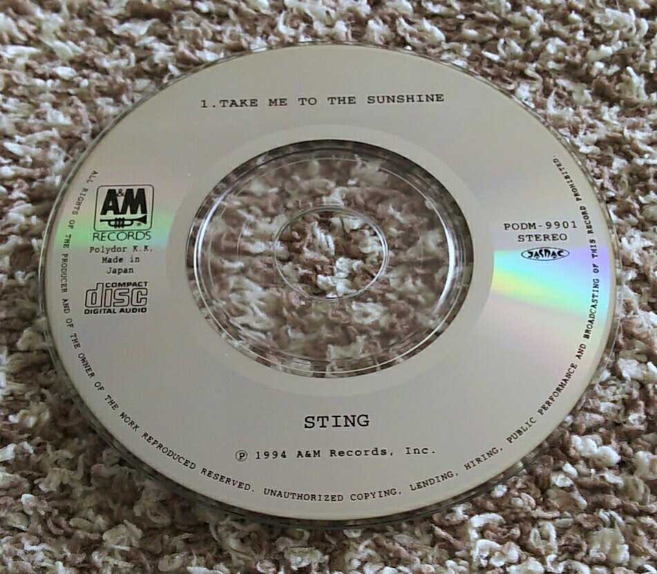 レア 8cm Cd シングルsting Take Me To The Sunshine 8センチ Scd 日本代購代bid第一推介 Funbid