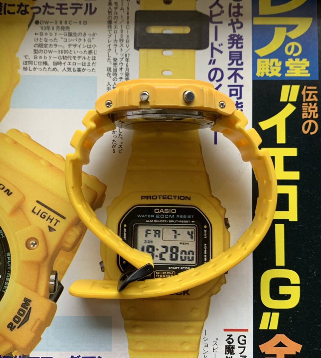 CASIO G-SHOCK DW-5600C-9BV 691 イエロー スピード/スクリュー CASIO G-SHOCK DW-5600C-9BV 691 イエロー スピード/スクリュー