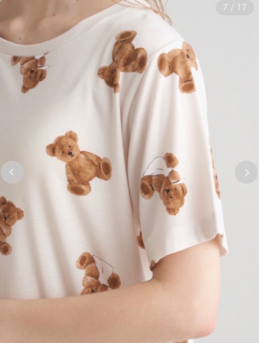ジェラートピケ ベアモチーフ抗菌防臭Tシャツ&ショートパンツ ジェラートピケ ベアモチーフ抗菌防臭Tシャツ&ショートパンツ