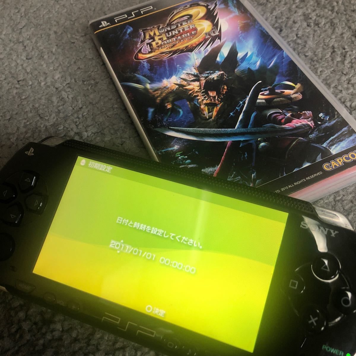 PSP 本体　ジャンク品　MH3 モンハン