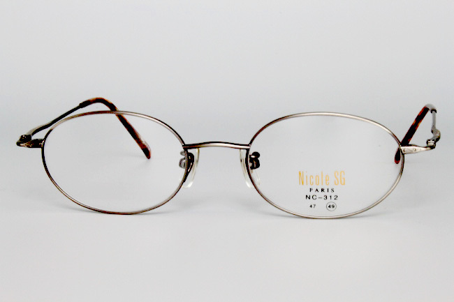 【未使用・新品】Nicole StGilles PARIS No.NC-312 COLOR.4 グレー 49□19 140 MADE IN JAPAN H-1_画像2