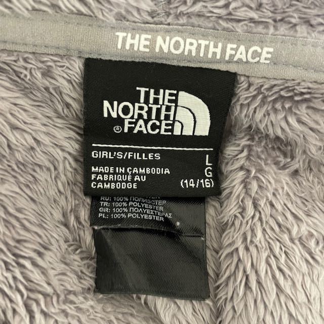 THE NORTH FACE North Face fleece jacket Parker gray one Point outdoor girls L