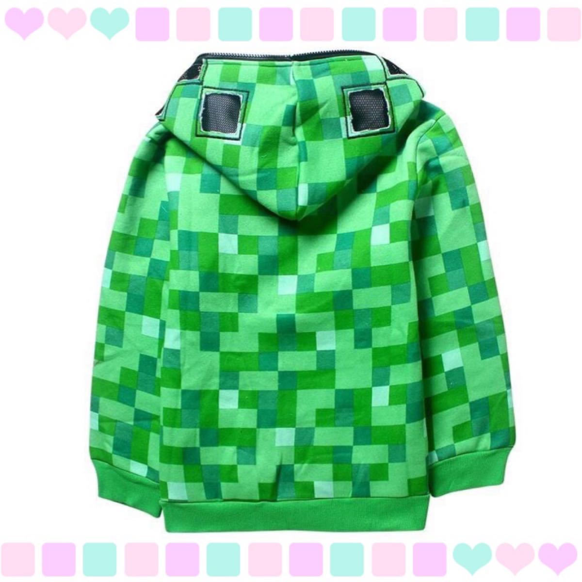 Paypayフリマ マイクラ風 マインクラフト マイクラ パーカー キッズ 140cm Paypayフリマ マイクラ風 マインクラフト マイクラ パーカー キッズ 140cm