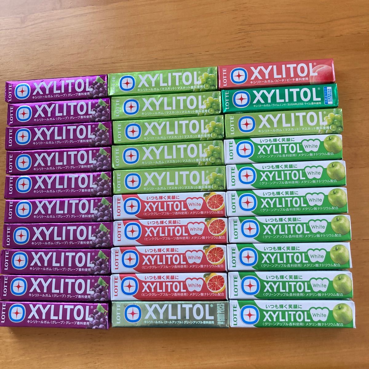 Paypayフリマ ロッテキシリトールガム キシリトールガム Xylitol 7種類 30本 Lotte バラエティセット 日本歯科医師会推薦商品