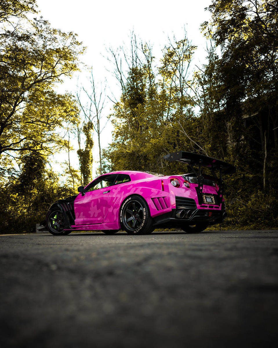 08-16 R35 GTR SONIC VER.2-STYLE リアバンパ カーボン+FRP_画像2
