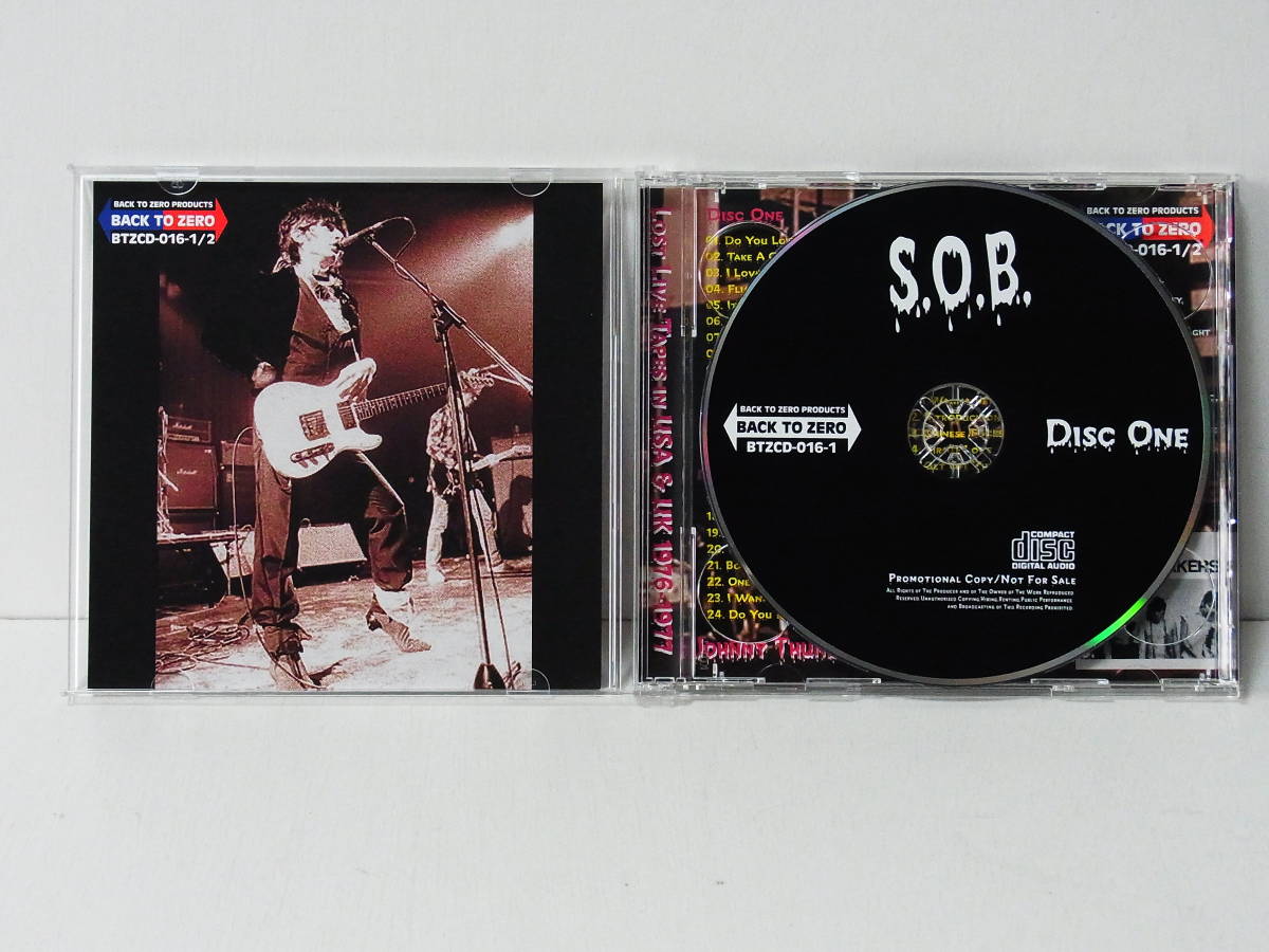 JOHNNY THUNDERSD & THE HEATBREAKERS S.O.B. LOST LIVE TAPES IN USA & UK 1976~1977 _画像4