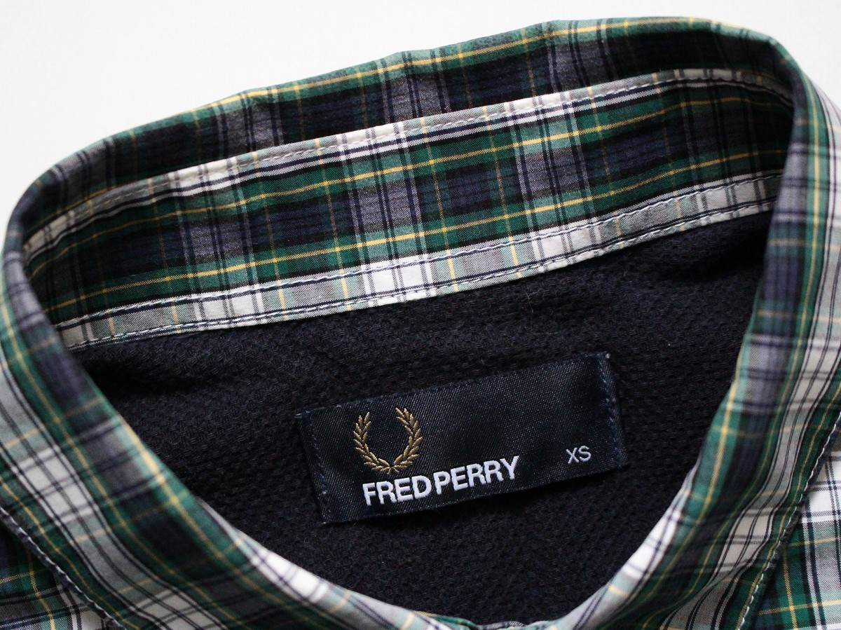 【 Fred Perry フレッドペリー 】キャンベル タータン シャツ XS M8384 Campbell Tartan Shirt チェック 薄手 コットン ボタンダウン_画像2