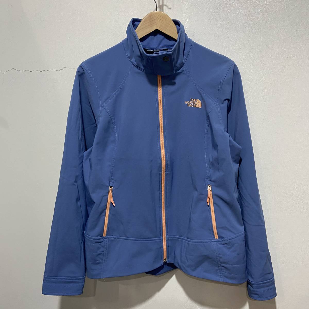 ☆送料無料☆THE NORTH FACE☆ソフトシェルストレッチジャケット☆L☆スタンドネック☆ｃ21