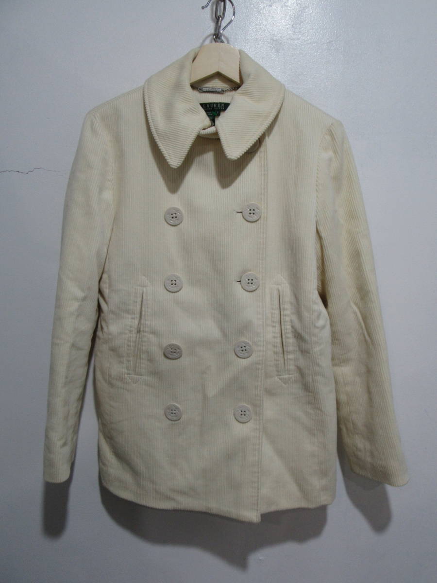 【超特価sale開催!】 ☆送料無料☆Ralphlauren☆太畝コーデュロイPコート☆S☆ナチュラルホワイト☆ジャケット☆c21☆ Sサイズ 【超特価sale開催!】 ☆送料無料☆Ralphlauren☆太畝コーデュロイPコート☆S☆ナチュラルホワイト☆ジャケット☆c21☆ Sサイズ