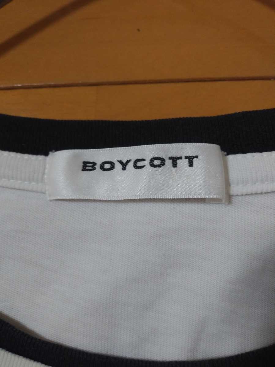 ボイコット　BOYCOTT 半袖　Tシャツ　フロントロゴ　ビッグロゴ　_画像6