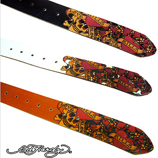 Ed Hardy Womens Belt Love Kills Slowly ed-76／エドハーディー　レディース　ラブキル　スローリー　ベルト ブラウン　ed-76_画像2