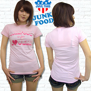JUNK FOOD Women's Is For Lovers ジャンクフード　イズ　フォー　ラバーズ　ヴィンテージ　ボーイ　ソリッド　Tシャツ　Sサイズ　 junk-89_画像1