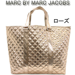 MARC BY MARC JACOBS SHINY MEDIUM QUILTED TOTE BAG ／マーク　バイ　マークジェイコブス シャイニー　キルティング　トートバッグ m-11_画像2