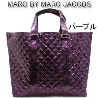 MARC BY MARC JACOBS SHINY MEDIUM QUILTED TOTE BAG ／マーク　バイ　マークジェイコブス シャイニー　キルティング　トートバッグ m-11_画像4