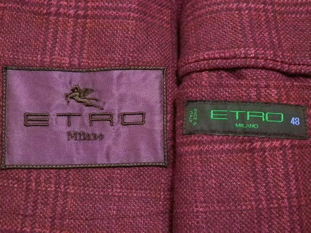 ◇ETRO/エトロ◇伊製 カシミヤ混ツイードジャケット【48】28.3万