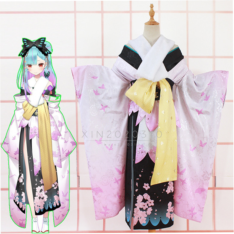 バーチャル YouTuber 潤羽るしあ うるは るしあ 和服 風コスプレ バーチャル YouTuber 潤羽るしあ うるは るしあ 和服 風コスプレ