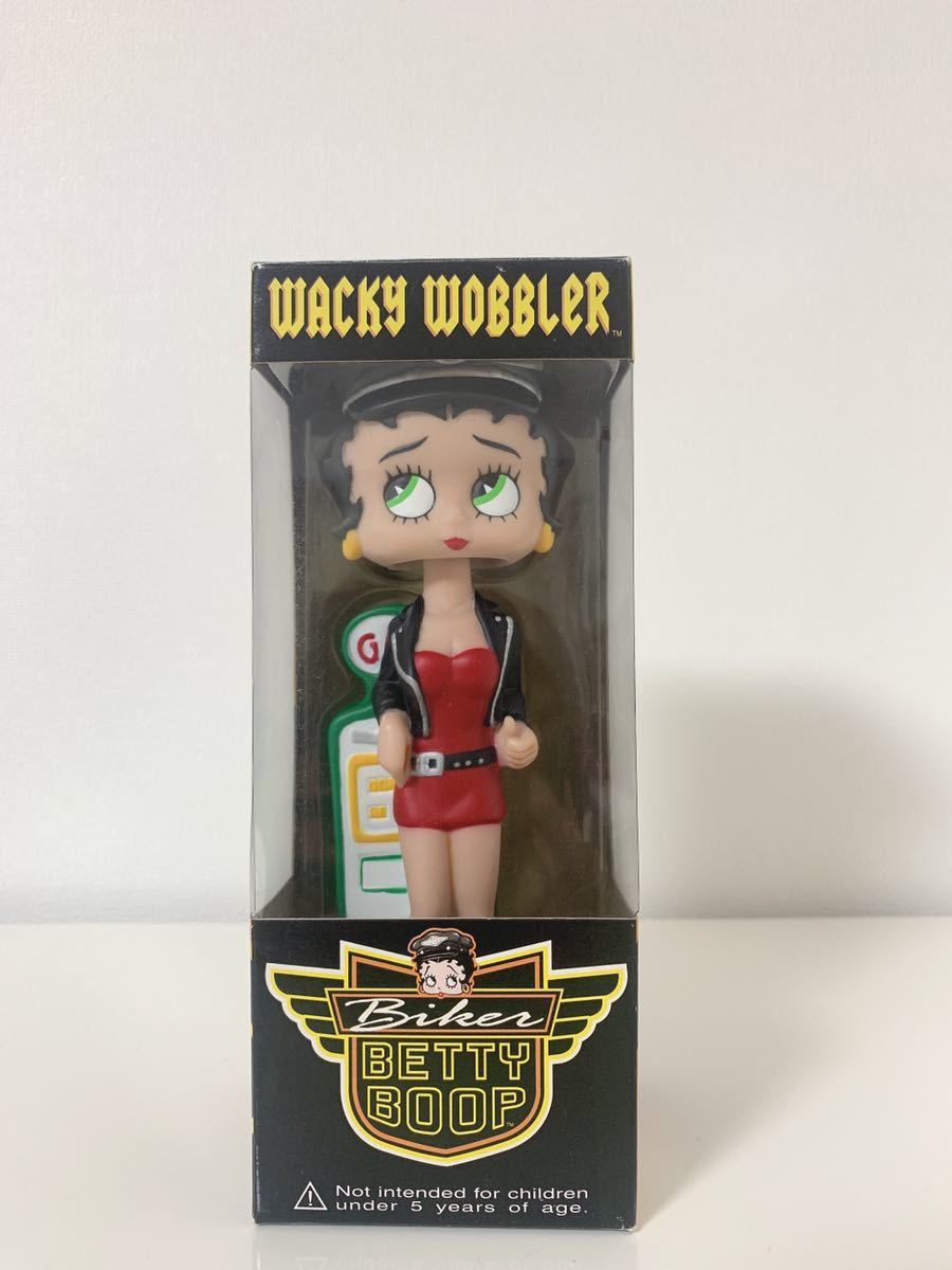 ベティ　ベティブープ　BETTYBOOP ベティちゃん　Biker Betty Boop Wacky Wobbler フィギュア　首振り人形 バブルヘッド_画像1