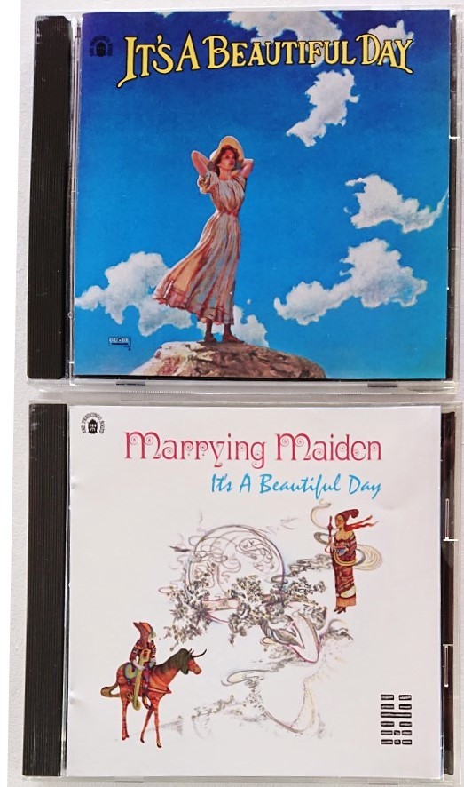 【送料無料】美品 イッツ・ア・ビューティフル・デイCD2枚 1st[IT’S A BEAUTIFUL DAY]1969年作品 + 2nd[MARRYING MAIDEN]1970年作品米国盤