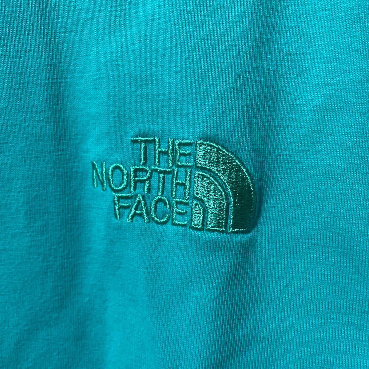 正規美品 THE NORTH FACE ノースフェイス 半袖 Tシャツ ブルー 青 水色 スカイブルー ゴールドウィン アウトドア