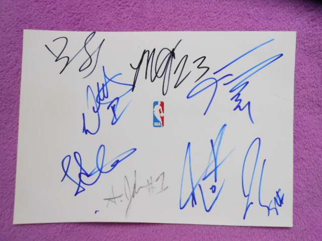 *NBA autograph autograph collection of autographs treasure * Sean marion & page .&ma-ka scan Be & Nicola ba toe m& waste Lee ma shoes & Jayson Terry 