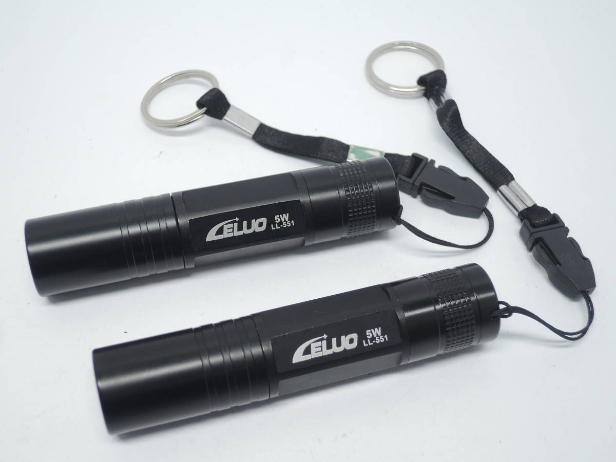送料無料 新品 ペン型 LEDライト 2本セット LED 懐中電灯 防災グッズ コンパクト LELUO 携帯用小型ライト_画像1