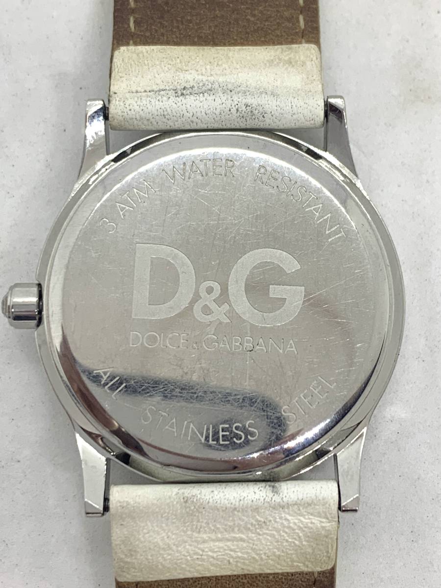 動作品★D&G ドルチェ＆ガッバーナ TIME DW0518 レディース 電池交換済み Dolce&Gabbana 腕時計_画像8